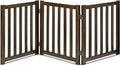 LZRS 3-Panel Wooden Free Standing Foldable Dog Gate Indoor – 24" High, by LZRSPET
