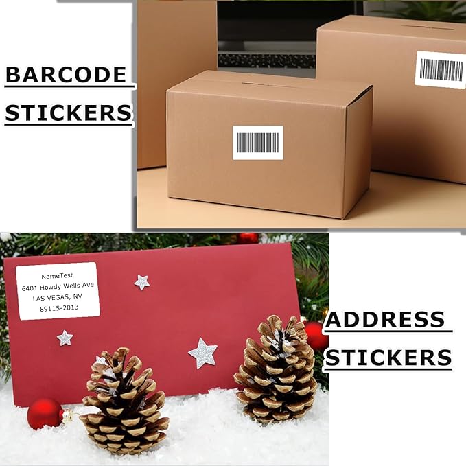 3" x 2" Thermal Labels Stickers White, Thermal Printer Shipping Stickers - Image 4