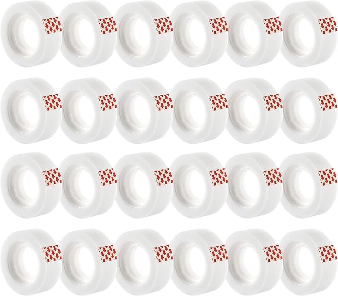 24 Rolls Invisible Tape Refills by Turxayox