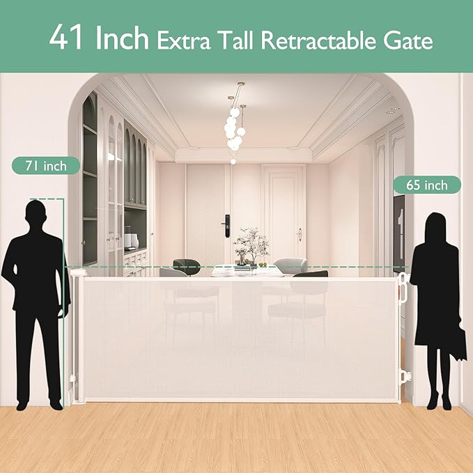 Momcozy Baby Gate 41'' Tall 118'' Wide 【 Extra Wide 】 - Image 2