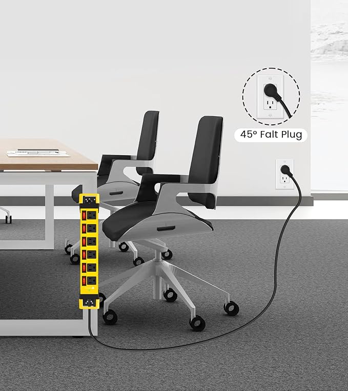 Heavy Duty Power Strip, 6 Outlets Metal Power Strip - Image 7