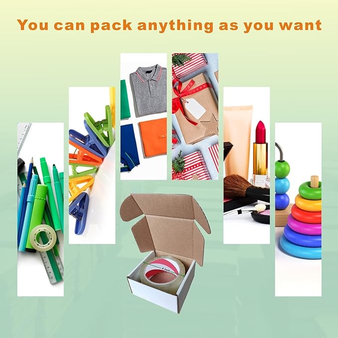 50 Pack 4x4x2'' Small Shipping Boxes, Corrugated Cardboard Mailers - Image 7
