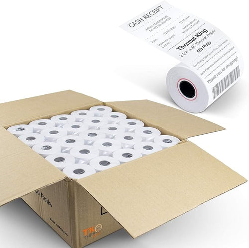 2 1/4" x 85' Thermal Paper, POS Receipt Paper by TKThermalKing