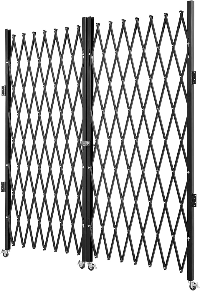 VEVOR Double Folding Security Gate, Steel Accordion Security Gate, Flexible - Image 10