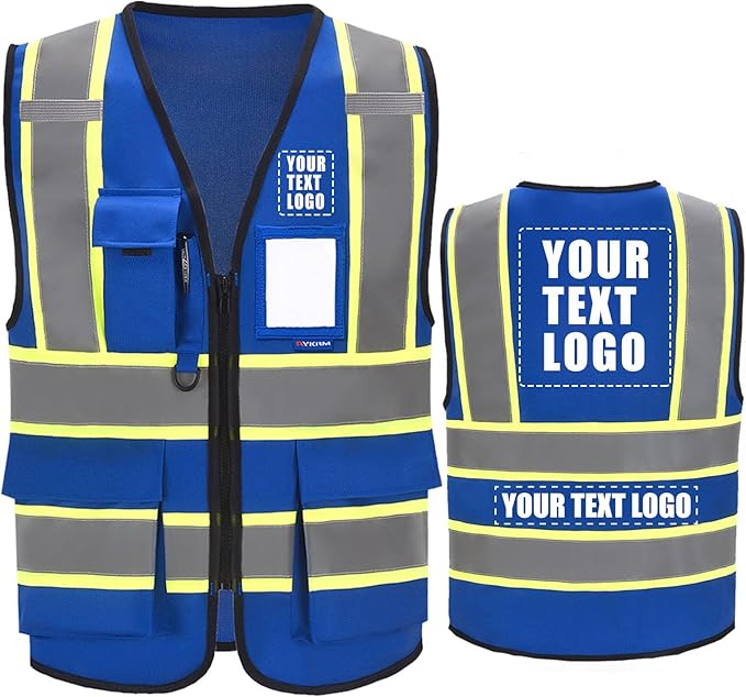 AYKRM Custom Logo Personalised Printed High Visibility Reflective 2 two tone by AYKRM