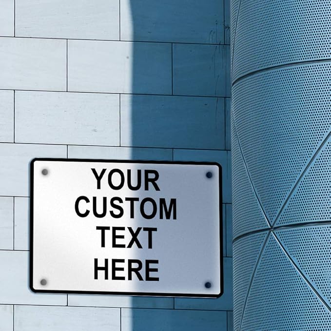 Aluminum Weatherproof Metal Sign Multiple Sizes Custom Personalized Text Here - Image 3