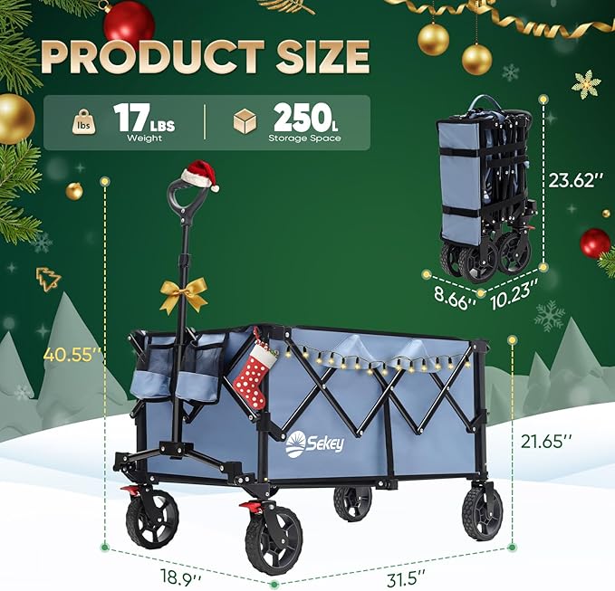 Sekey Collapsible Foldable Wagon - Image 2