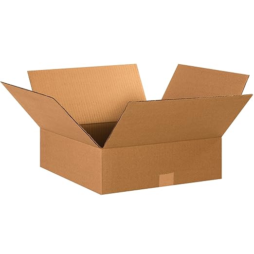 TAPE LOGIC 15 x 15 x 5 Corrugated Cardboard Boxes, Flat 15"L x 15"W x 5"H by TapeLogic