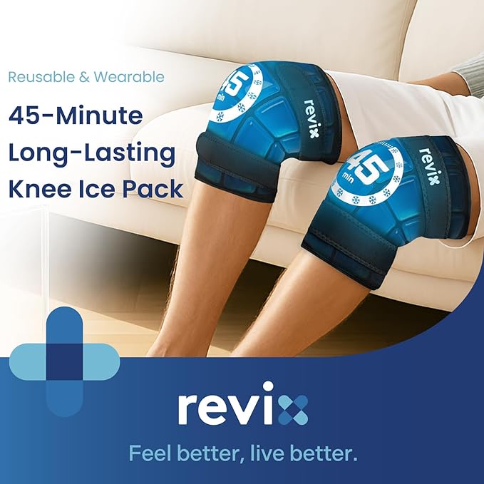 REVIX 2 Packs Knee Ice Pack Wrap, 45-Minute Long-Lasting Ice Pack - Image 2