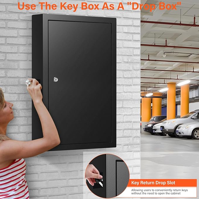 200 Keys Key Cabinet, Anti-Theft Key Lock Box - Image 7