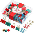 Cute Paper Clips Binder Clips Combo Set, 165 Psc, Cute Office Supplies Set by CREECHWA