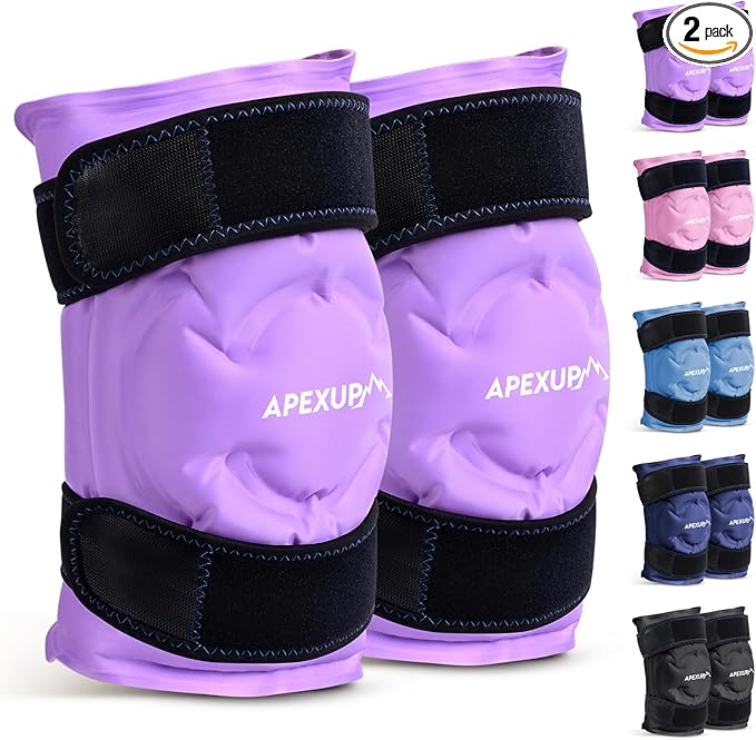 APEXUP Ice Pack for Knee Pain Relief, Large Reusable Wrap After Surgery by APEXUP