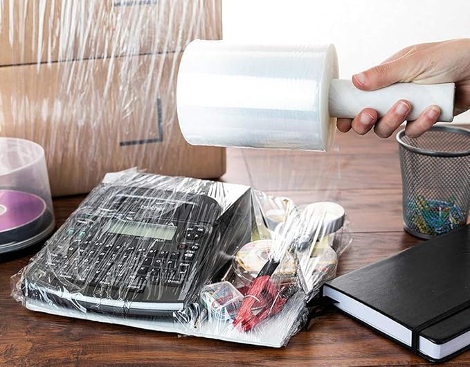 5” Stretch Wrap Mini Film 12 Rolls x 1000 Ft by PackageZoom Industrial Strength - Image 3