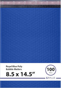 Royal Blue Poly Bubble Mailers 8.5x14.5 inch #3 | Self Seal Padded Envelopes | by BAYLUE