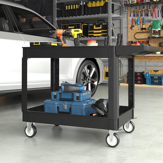 Heavy Service Utility Cart on Wheels, Tool Cart on Wheels, Service Cart - Image 2