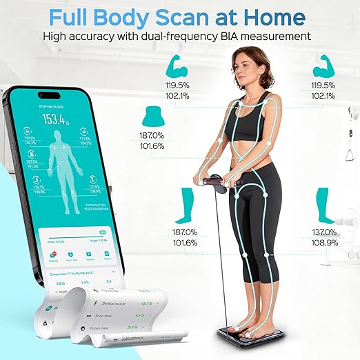 CLORIS Digital Smart Scale for Body Weight Fat BMI Muscle Mass 28 Body - Image 3