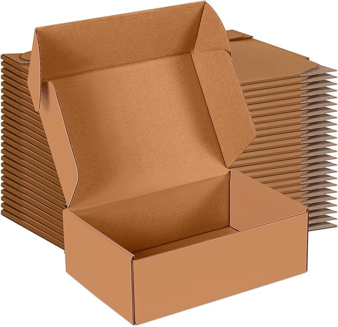 9x6x3 inch Small Shipping Boxes Set of 25 by JOWLOT