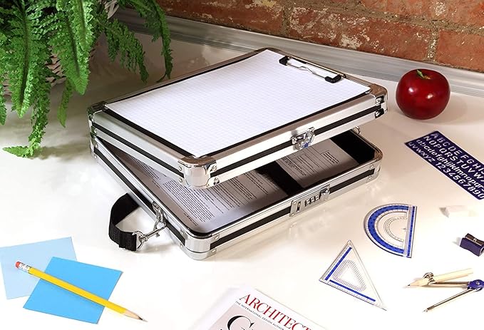 Vaultz Locking Clipboard with Storage - Image 3