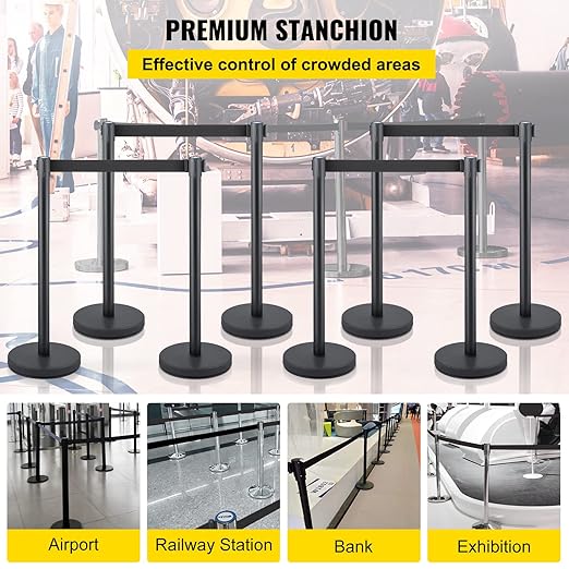 VEVOR Crowd Control Stanchion Set, Stanchion Set - Image 2