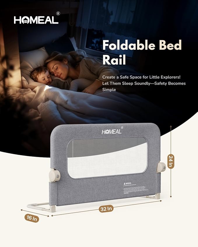 HOMEAL Bed Rail for Toddlers - Image 6