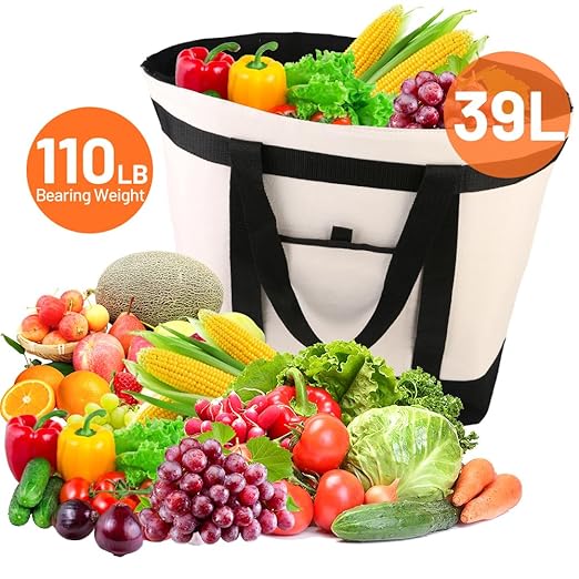 Insulated Cooler Bag, Tote Bag for Grocery Shopping, DIY Your Creative Designs - Image 4