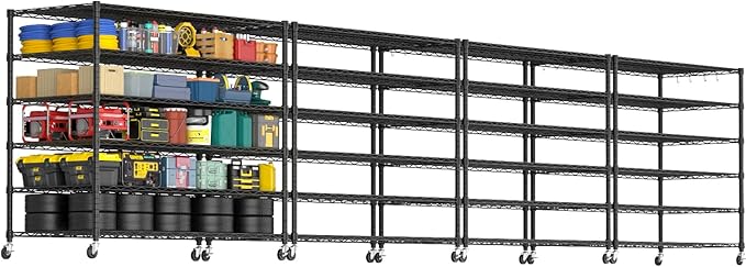 PrimeZone 6 Tier 80.7" H x 55.5" W x 24" D Wire Shelving by PrimeZone