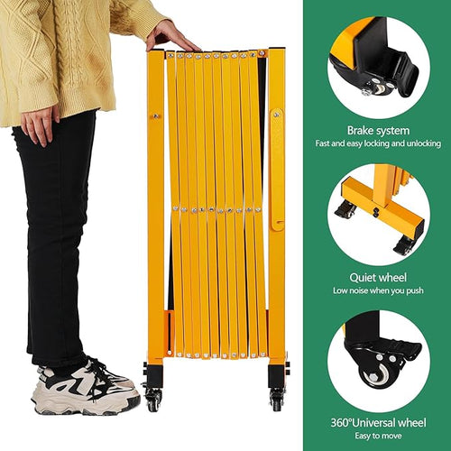 11FT Industrial Expandable Barricade Folding Security Gate - Image 2