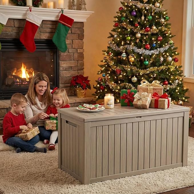 210 Gallon Outdoor Storage Bench Waterproof - Image 3