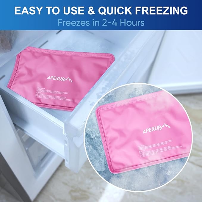 APEXUP Gel Ice Packs for Injuries Reusable, Flexible Double Sided Cold Packs - Image 3