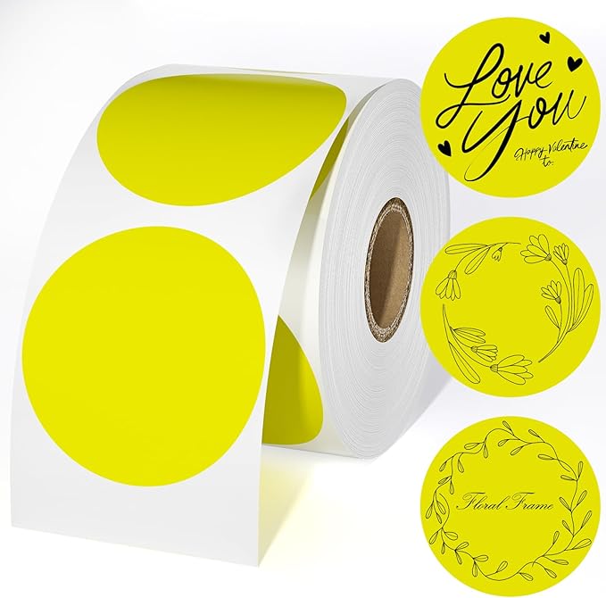 CLASSY 2" Circle Thermal Sticker Label by CLASSY