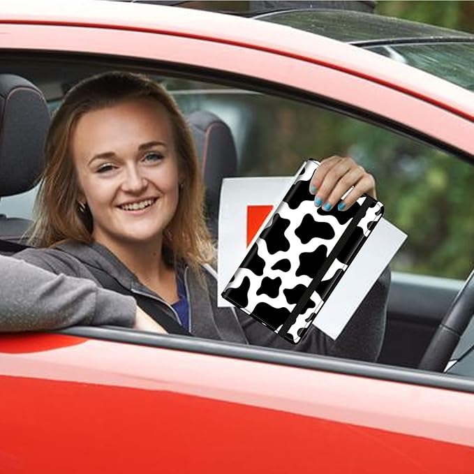 Car Registration and Insurance Holder, Leather Car Glove Box Organizer - Image 7