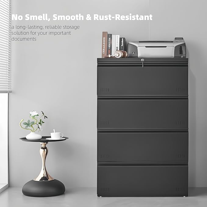 Lateral 4 Drawer File Cabient - Image 6