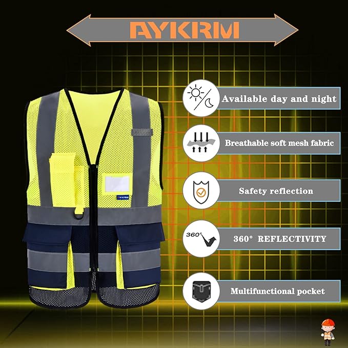 A-SAFETY High Visibility Safety Vest - Image 5