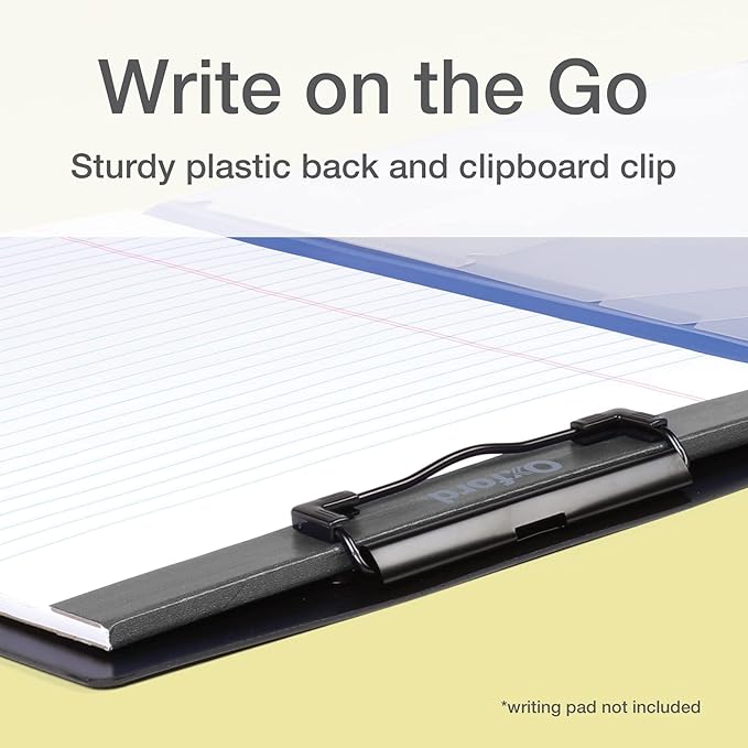 Oxford Clipboard Folio with Storage, 4 Pockets, 2 Pack, 2 Color Combos - Image 3