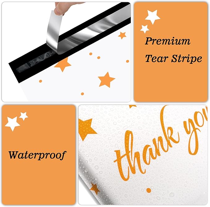Thank You Poly Mailers 6x9 Inch 100 Pcs - Image 3