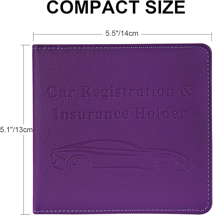 Cacturism Car Registration and Insurance Holder, Vehicle Glove Box Car - Image 5
