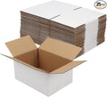Hoikwo 10x7x5 Inches Small White Shipping Boxes Set of 25, Sturdy Cardboard by Hoikwo