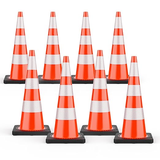 BATTIFE Traffic Cones 36 Inch by BATTIFE