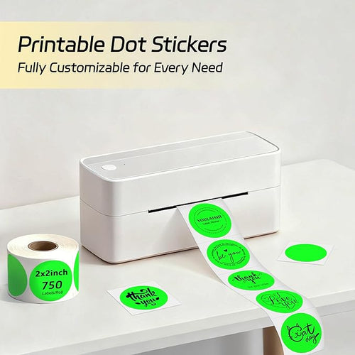 2 inch Dot Stickers Labels Circle Garage Sale Sticker 750Pcs Round Thermal - Image 2