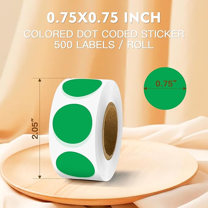 PARLAIM 3/4 Inch Color Coding Label Stickers - Image 2