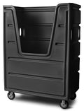 Meese 72P Commercial Laundry Linen Truck Cart, Polyethylene, Poly Base by Unknown