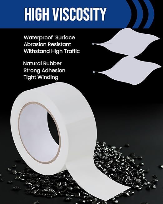 Lichamp 12 Rolls Vinyl Tape, Premium Safety Marking and Traffic Floor Marking - Image 3