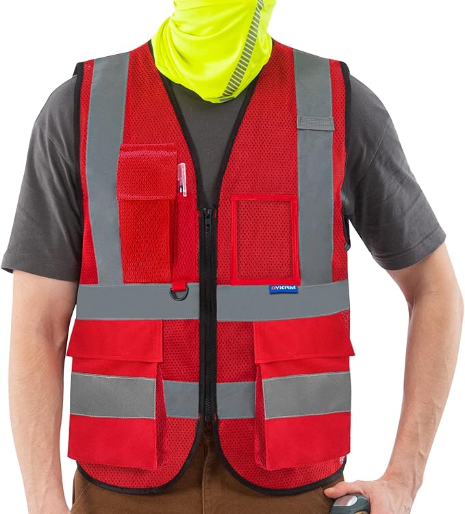 A-SAFETY Small class 2 vests colored by A-SAFETY