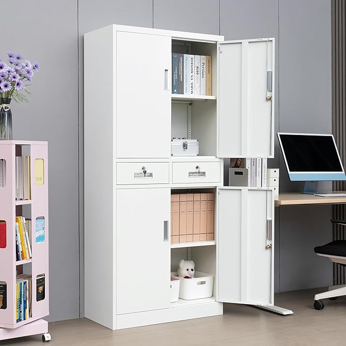 Metal Storage Cabinet, Locking Storage Cabinet - Image 2