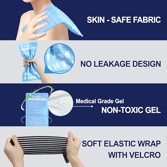 Ice Packs, Ice Packs for Injuries Reusable, Cold Packs for Injuries, - Image 2