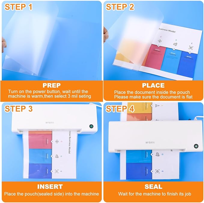 CAREGY Thermal Laminating Pouches, Holds 8.5 x 11 Inch Sheets, 1200 Pack - Image 5