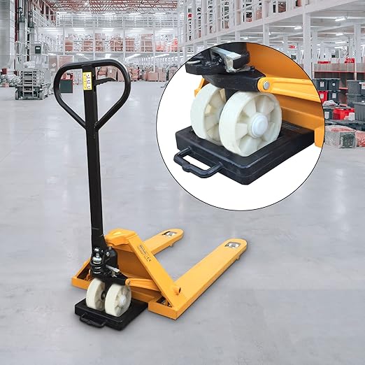 Rubber Heavy Duty Pallet Jack Rubber Wheel Chock 2 Pack, Premium Pallet Jack - Image 8