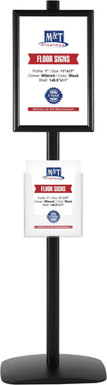 M&T Displays Free Standing Aluminum Display Stand Double Sided Document by MTDisplays