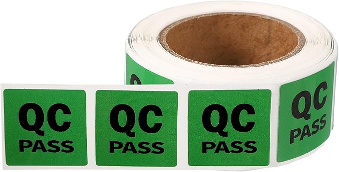 PATIKIL 360 Pcs 1 Roll QC Pass Labels, 1 Inch Square Inventory Control Adhesive by PATIKIL