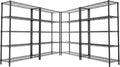 Storage Shelves Heavy Duty, 5-Tier Adjustable Metal Industrial Utility Shelf by ROOMTEC